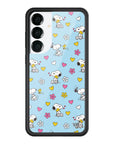 Wildflower Galaxy S25 case Plus Madhappy x Peanuts Collab Blue Cute