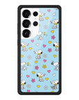 Wildflower Galaxy S25 case Ultra Madhappy x Peanuts Collab Blue Cute