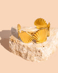 Peter + June - Son of a Beach Cuff - 18K Gold Plated over Stainless Steel -