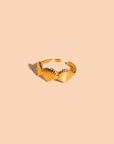 Peter + June - Son of a Beach Ring - 18K Gold Plated -