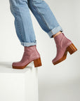 Intentionally Blank - Speed Platform Boot - LILAC LEATHER