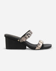 Intentionally Blank - Surrender Snake Embossed Wedge Heel -