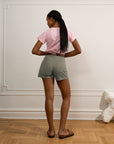 Loup - Simone High Waist Shorts - Sage -