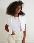 Simone Wide Crop Pants - Salt