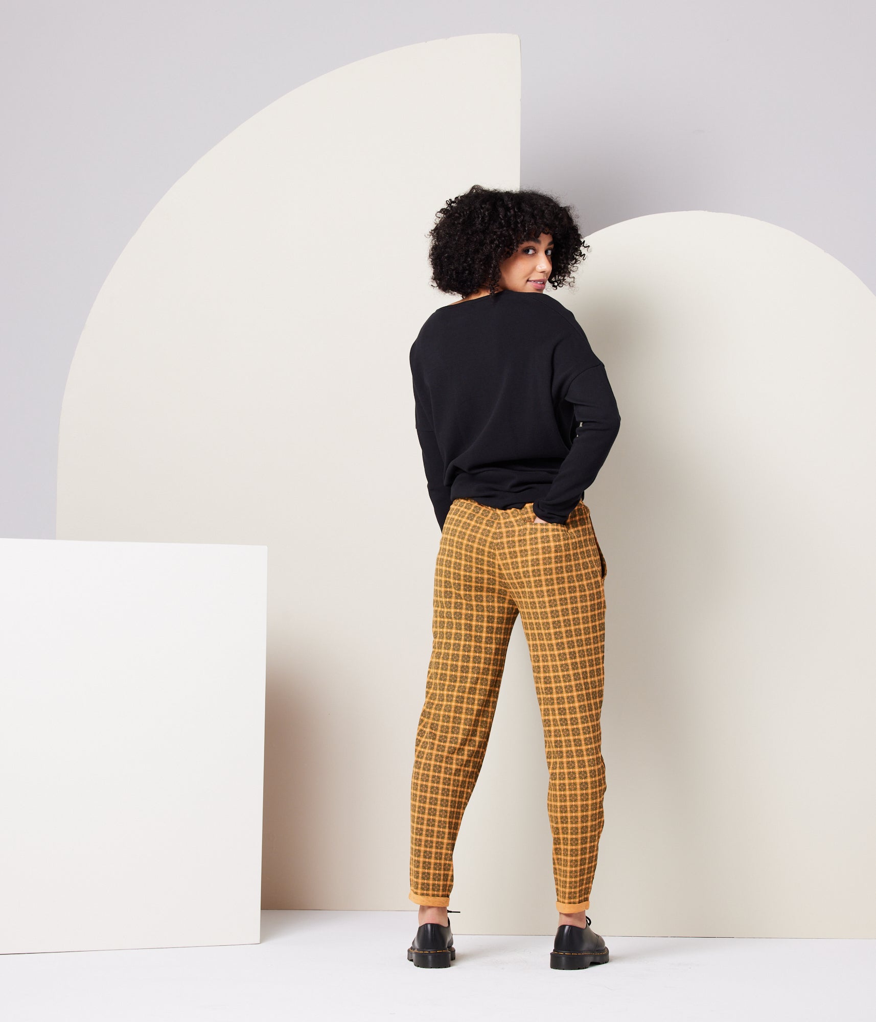 Known Supply - Sequoia Pant - Apricot Plaid -