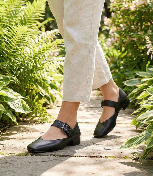 Seychelles - Flats - Petal Mary Jane Flat - Black – offe market