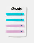 Chunks - Slides - Turquoise + Lilac -