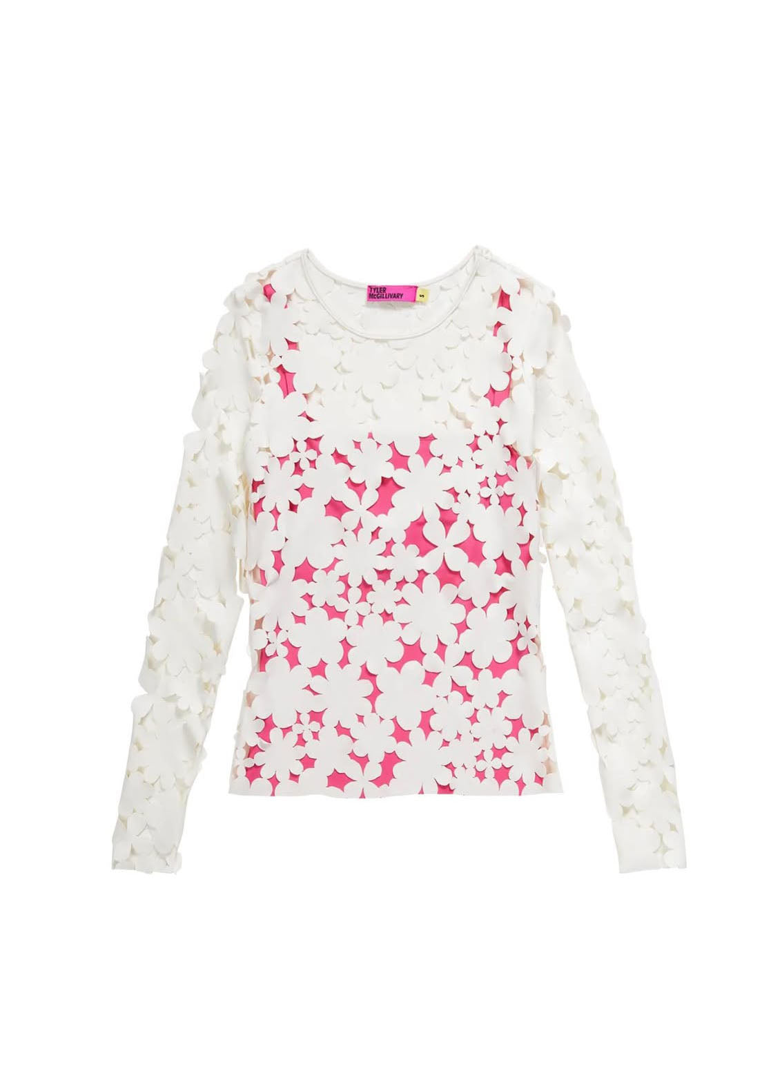 Barry Top - Off-White Cartoon Cutout