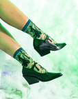 Sock Candy - Wicked Elphaba Silhouette Sheer Crew Sock -