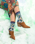 Sock Candy - Wicked Elphaba's Power Shimmer Sheer Crew Sock -