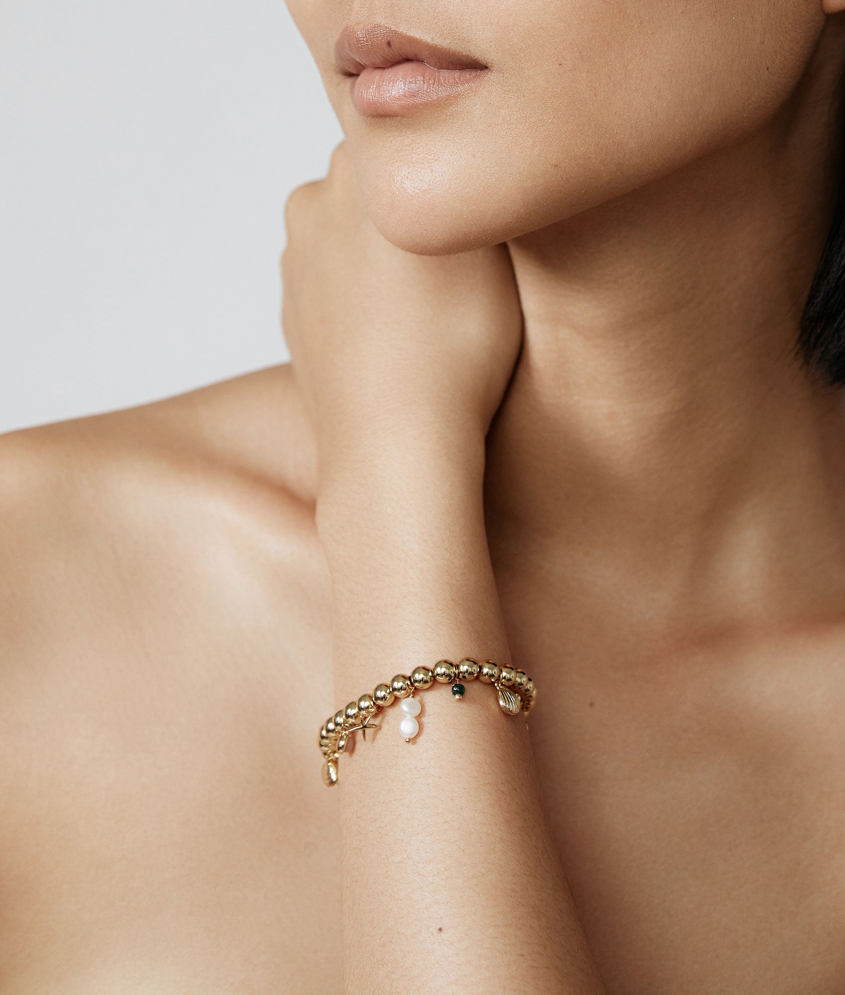 Stephanie's Charms Gold Bracelet