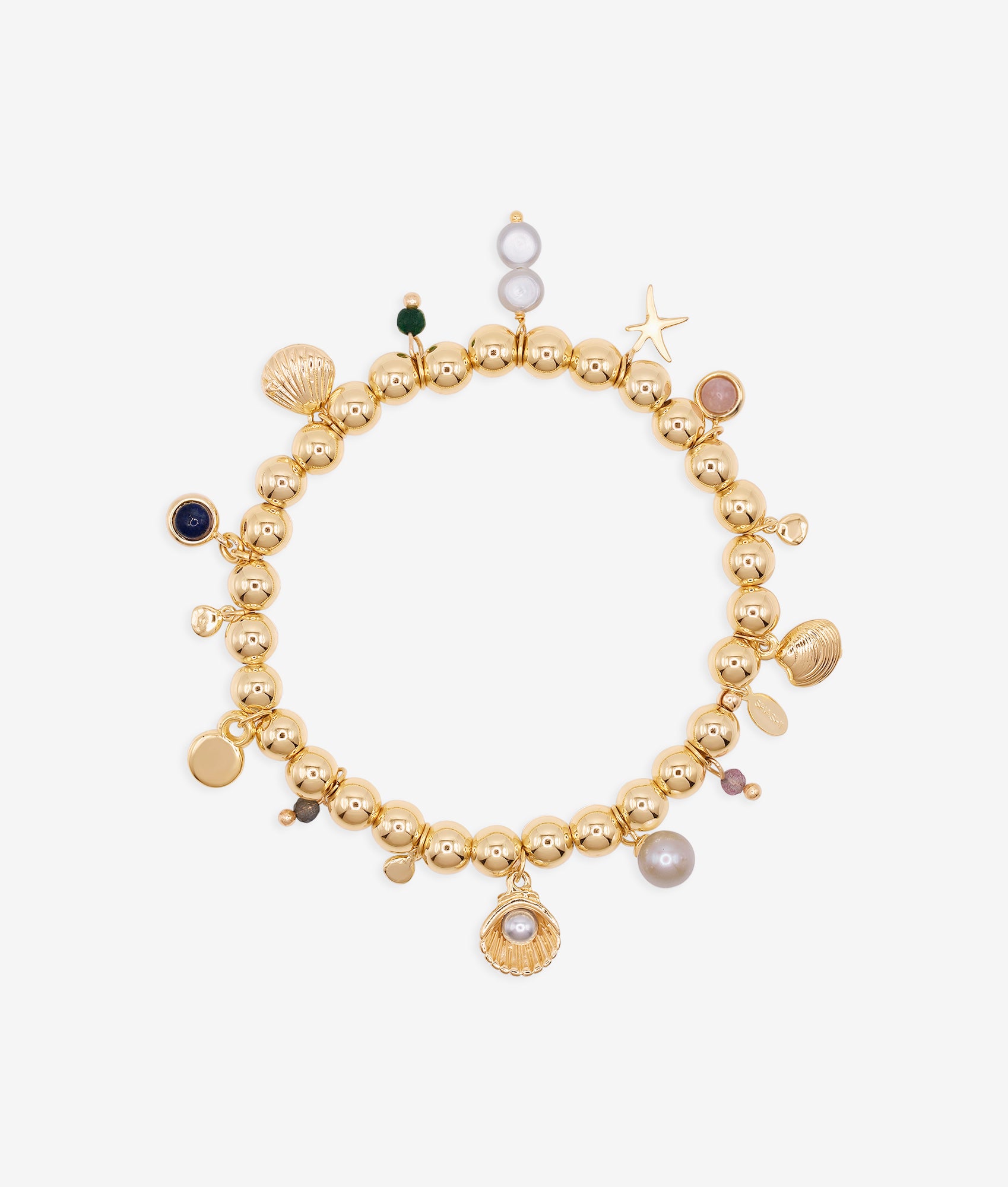 Stephanie's Charms Gold Bracelet