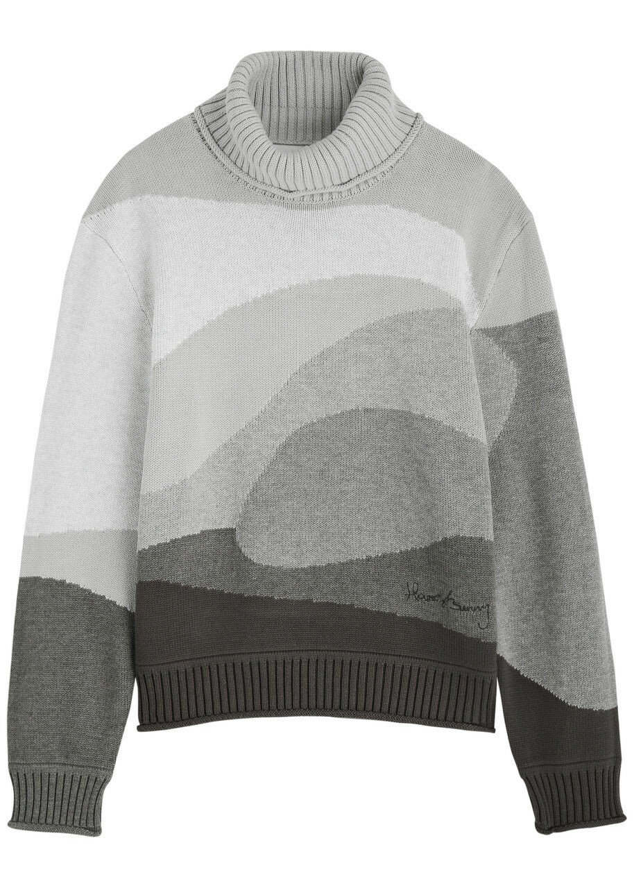 The Greyscale Landscape Sweater