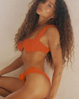 Montce - Tangerine Petal Bikini Top -