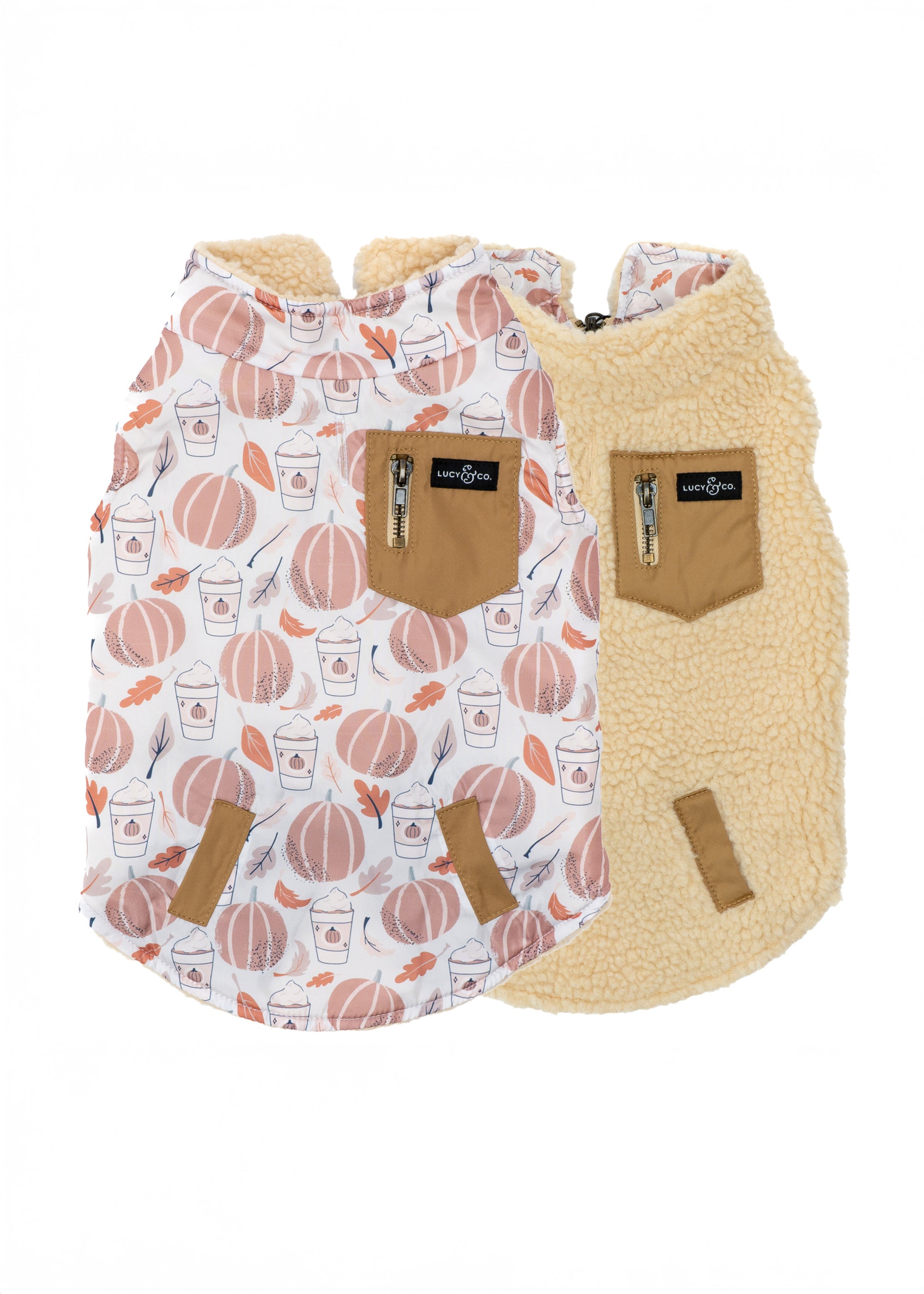 Reversible Teddy Vest - Awesomely Autumn