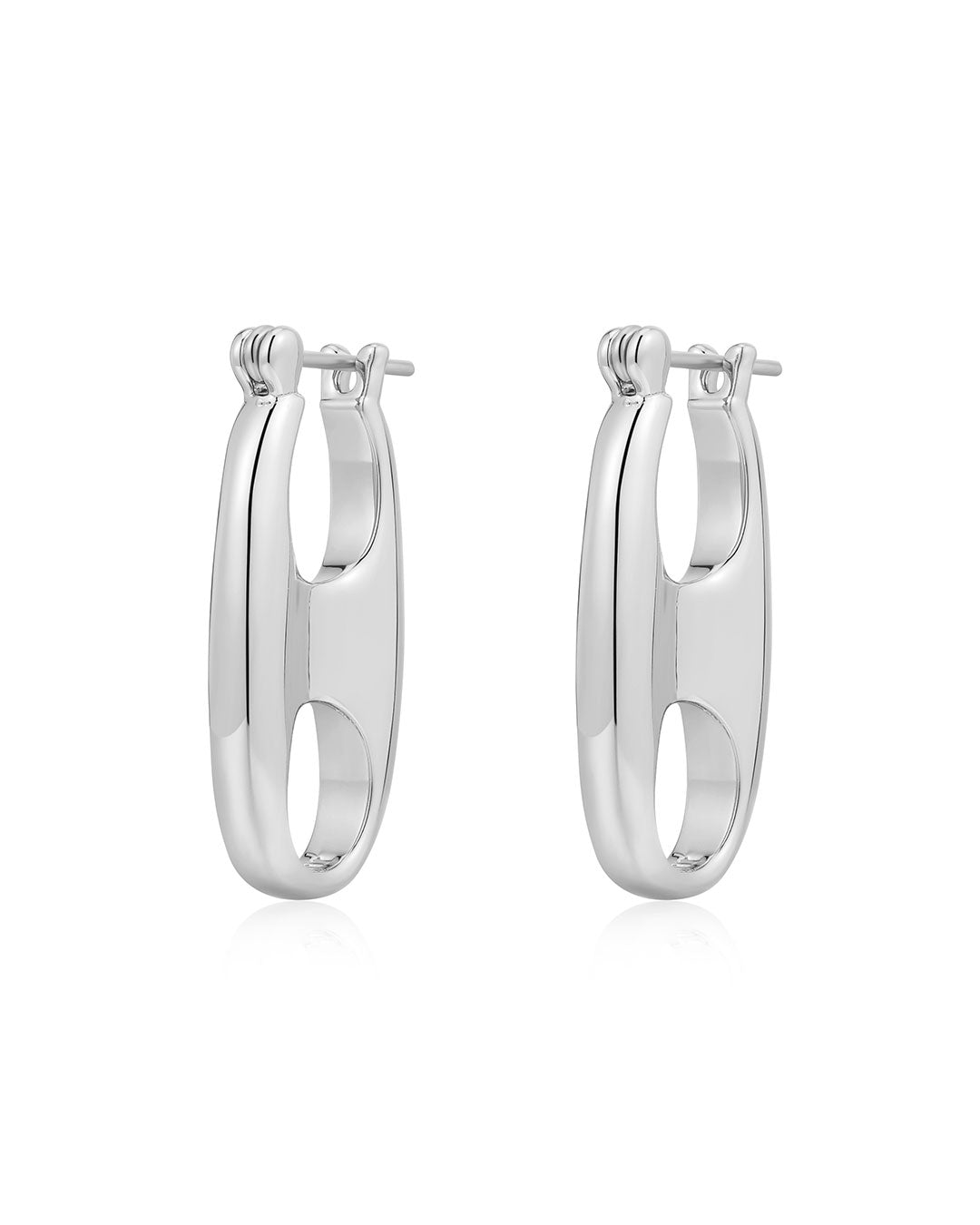 Luv Aj - The Circle Link Earrings - Silver