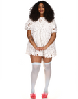 Tyler McGillivary - Trixie Dress - Off-White Cartoon Cutout -