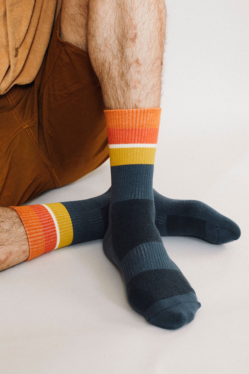 Tailored Union - Sam - Heather Blue Men's Socks -