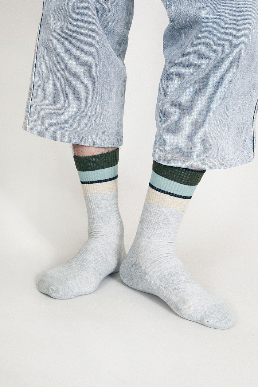 Sam - Heather Grey Men's Socks