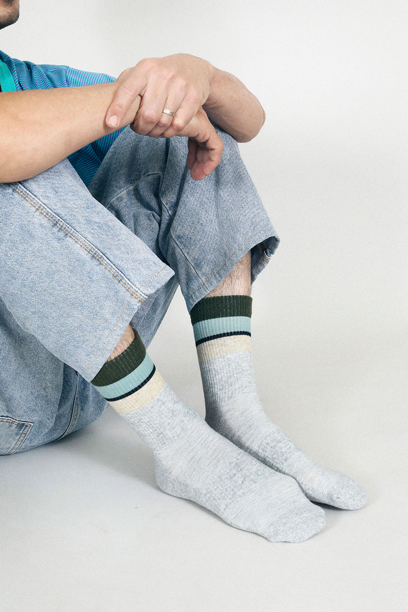 Sam - Heather Grey Men's Socks