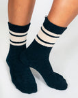 Tailored Union - Flour Plush Teddy Ankle Socks - Black -