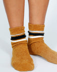 Tailored Union - Flour Plush Teddy Ankle Socks - Caramel -
