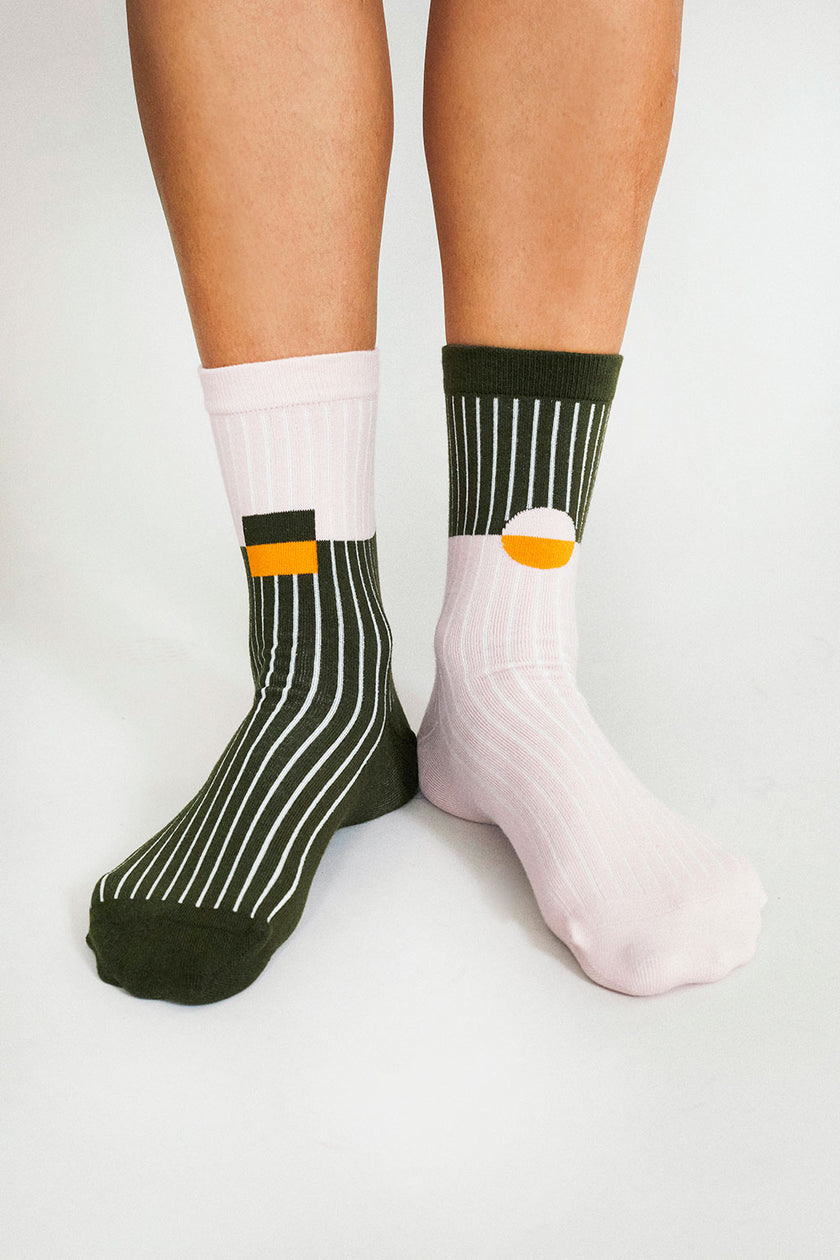 KC Ankle Sock - Pink Pine