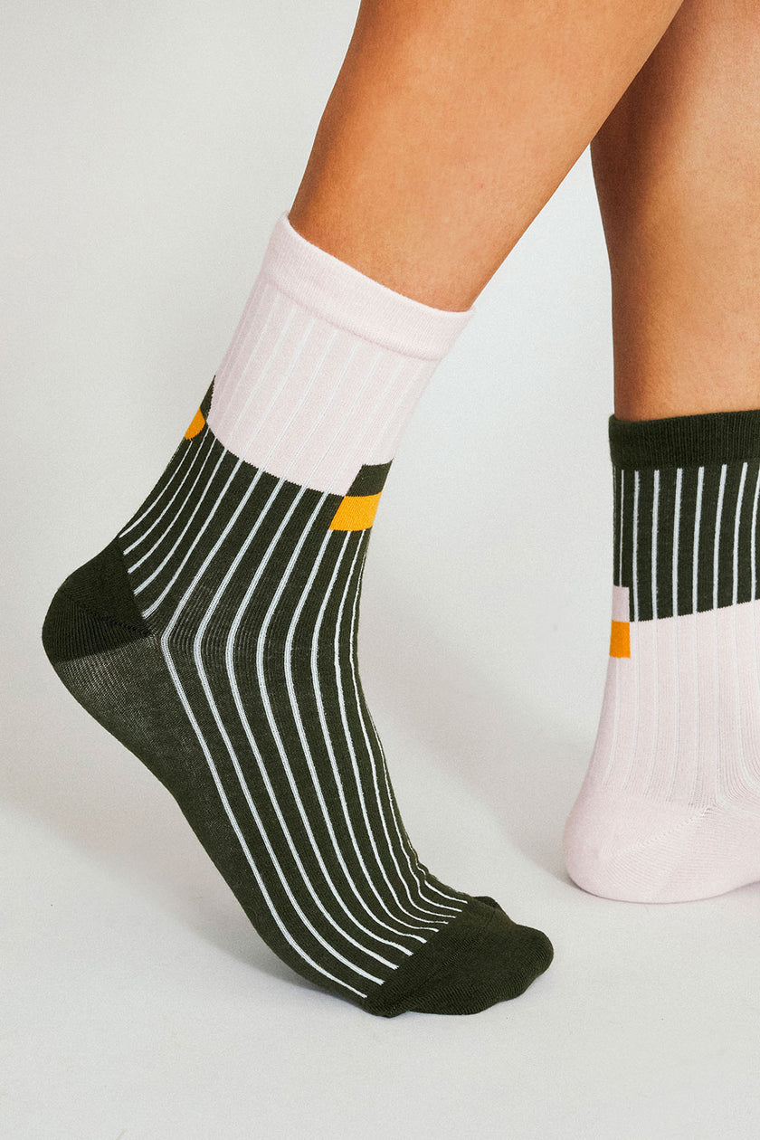KC Ankle Sock - Pink Pine