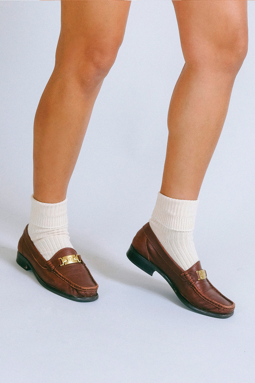 Beta Melange Crew Sock - Oat