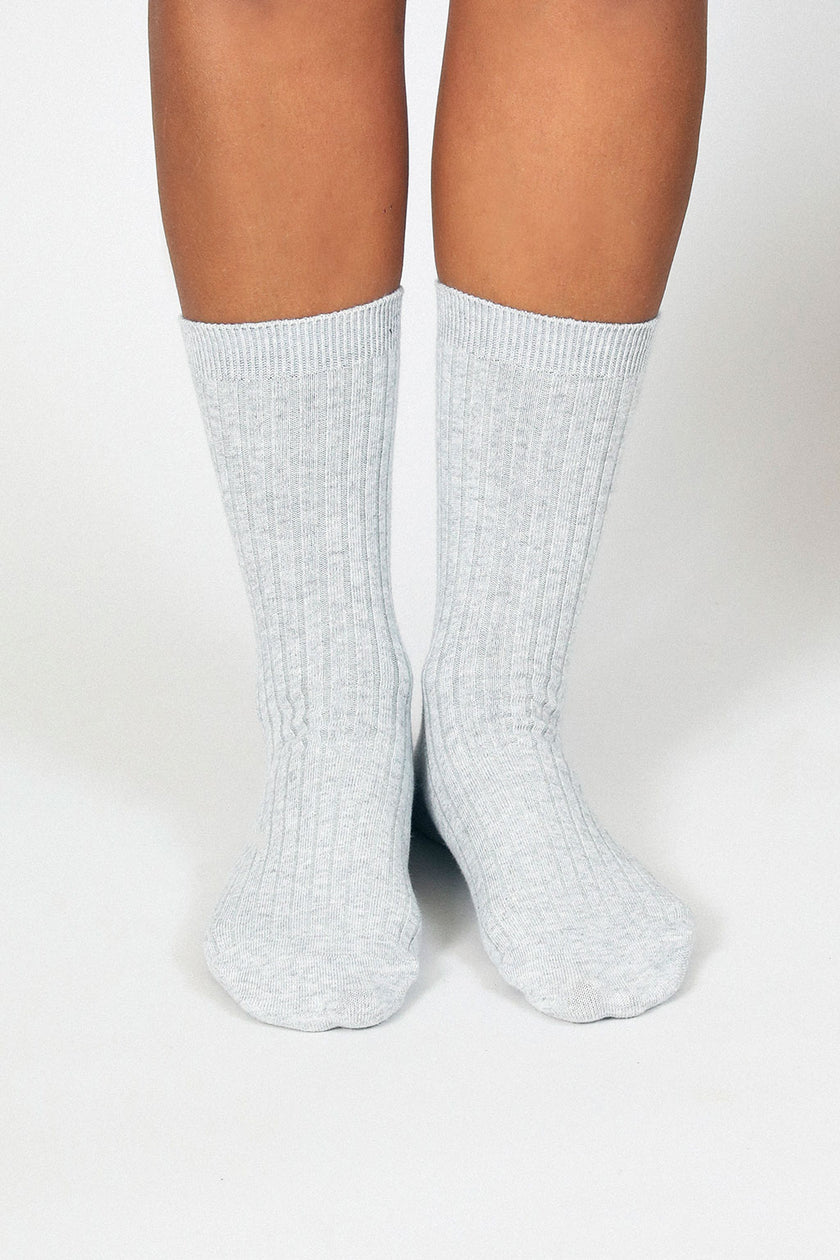 Luxe Socks - Heather Grey