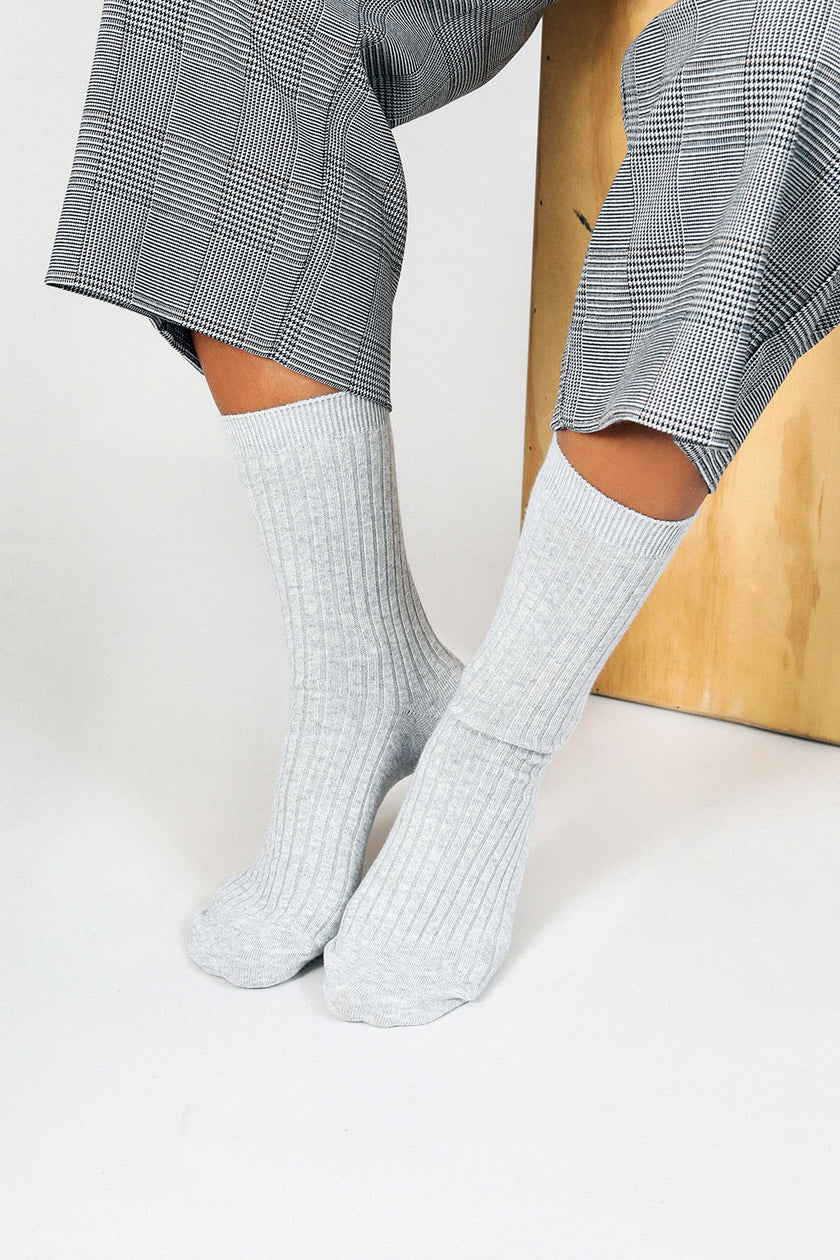 Luxe Socks - Heather Grey