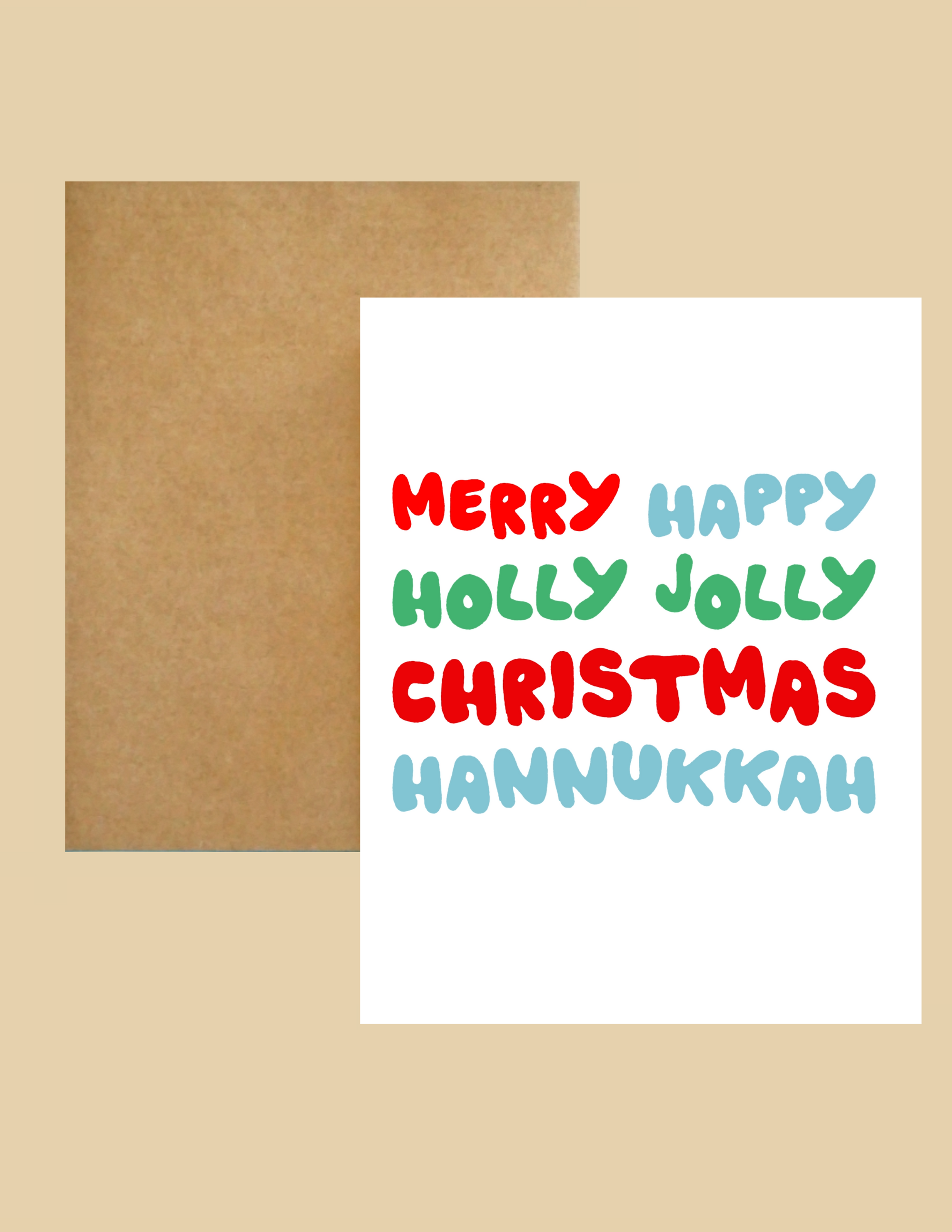 Greeting Cards - Merry Happy Holly Jolly