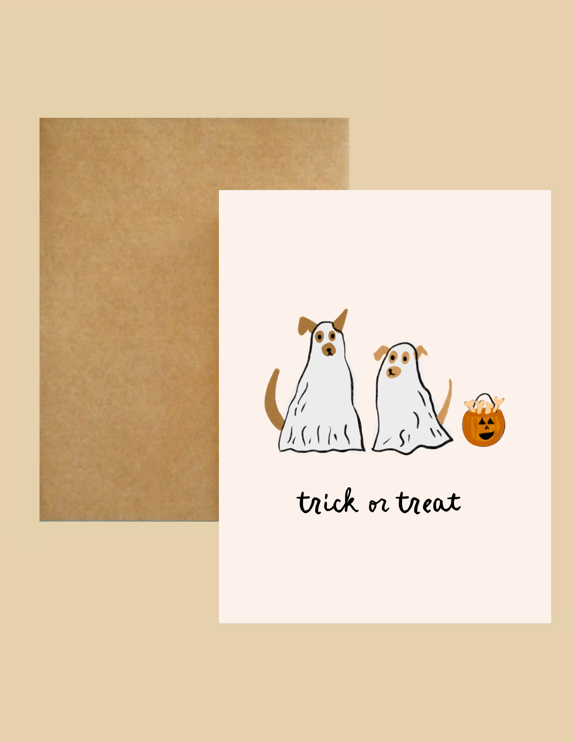 Greeting Card - trick or treat