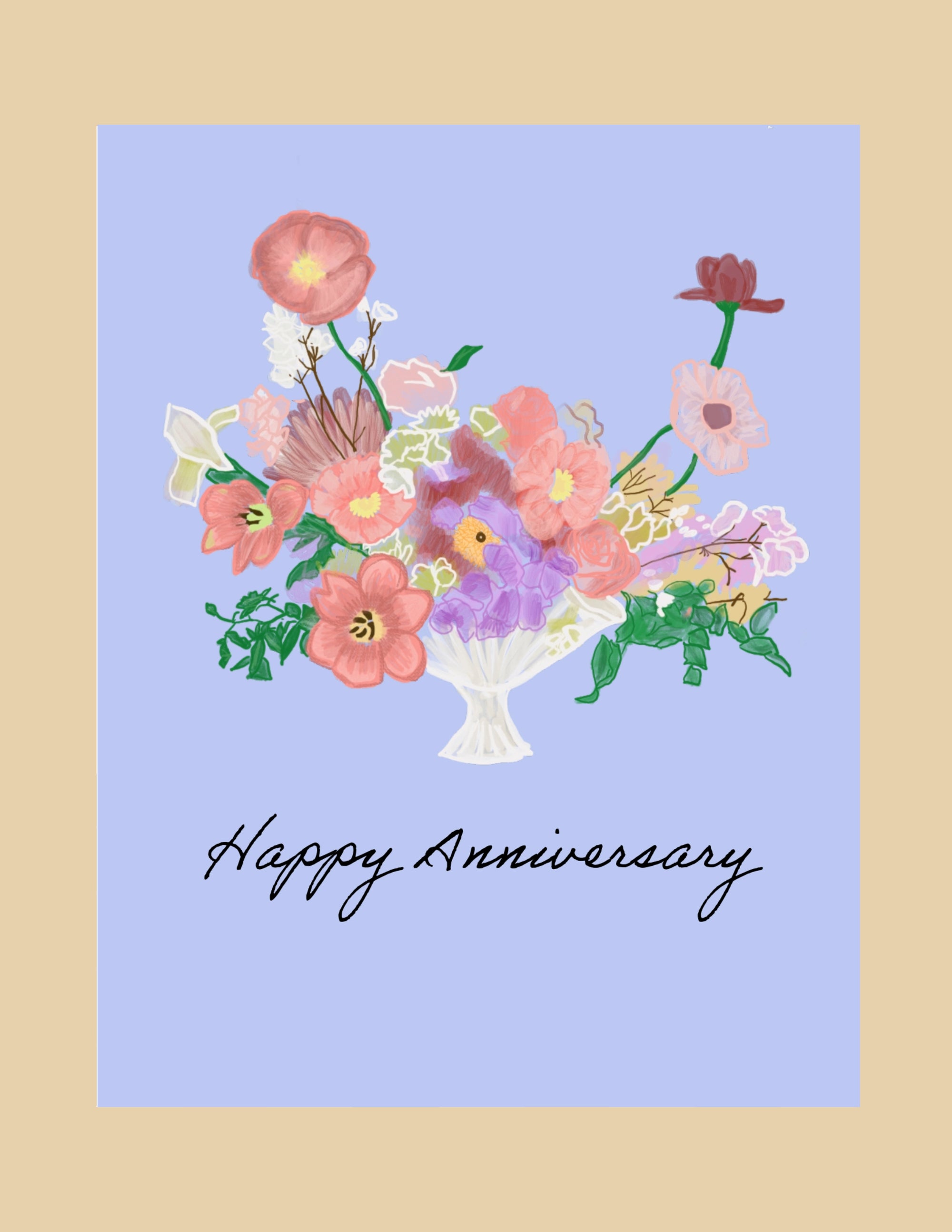 Greeting Card - Happy Anniversary