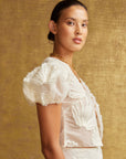 House of Sunny - Scattered Shells Applique Blouse -