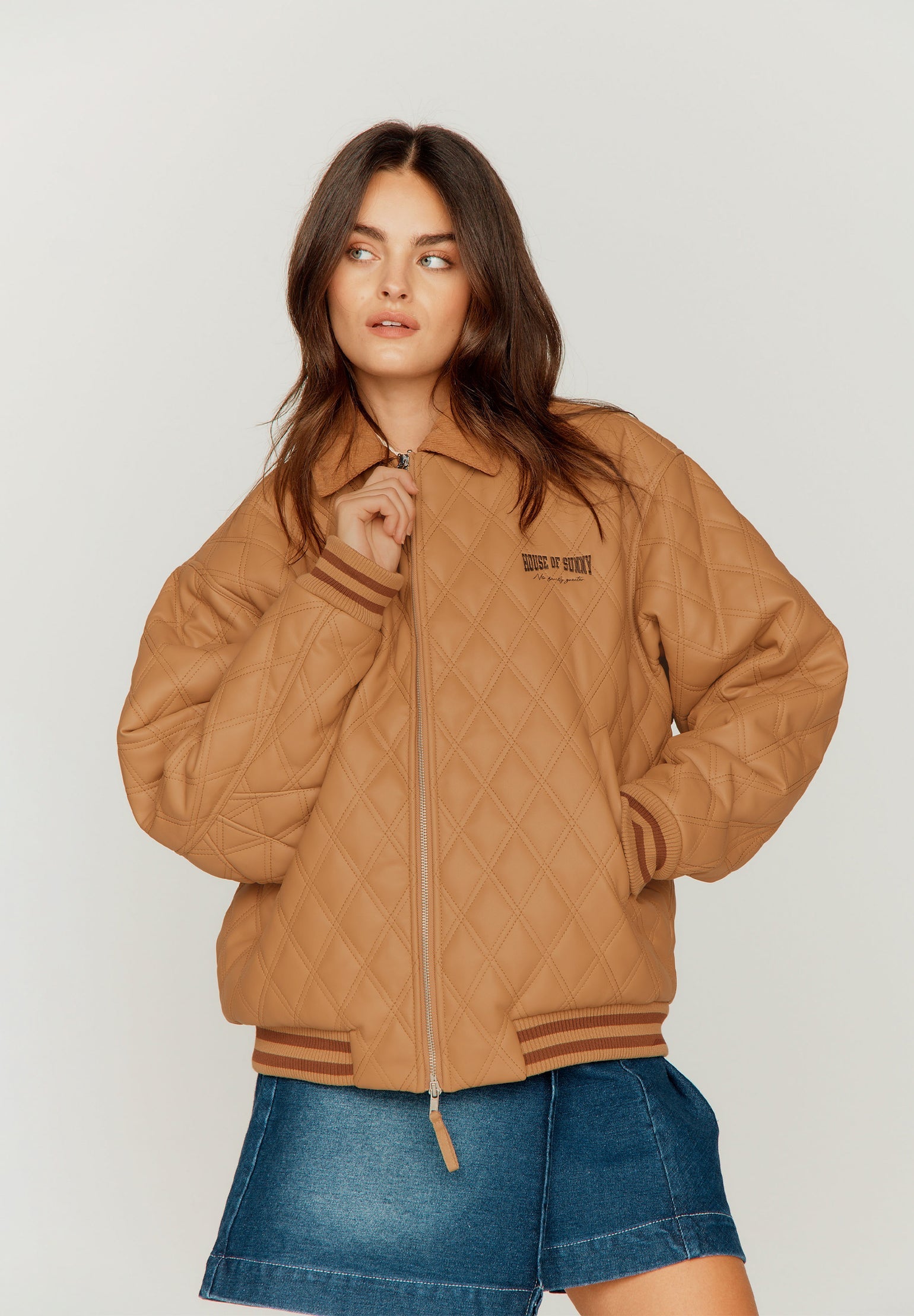 Midcentury Quilt Bomber Jacket