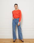 Carmen Wide Leg Jeans - Washed Indigo