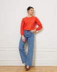 Carmen Wide Leg Jeans - Washed Indigo