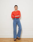 Carmen Wide Leg Jeans - Washed Indigo