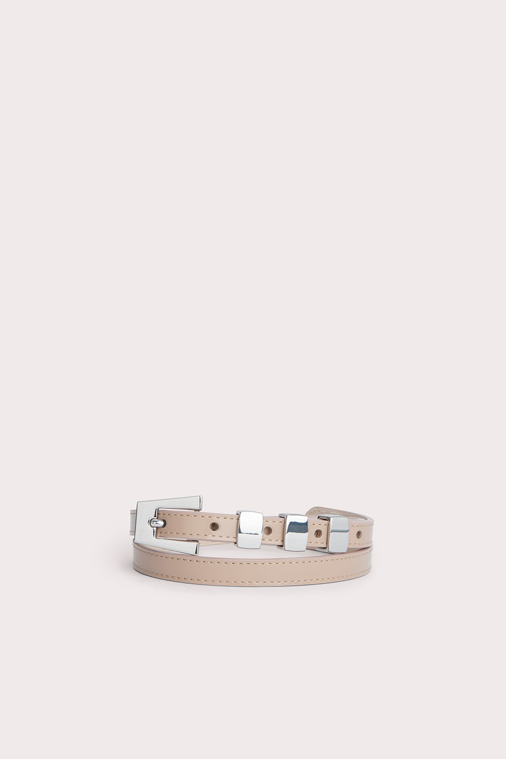 Vic Taupe Semi Patent Leather