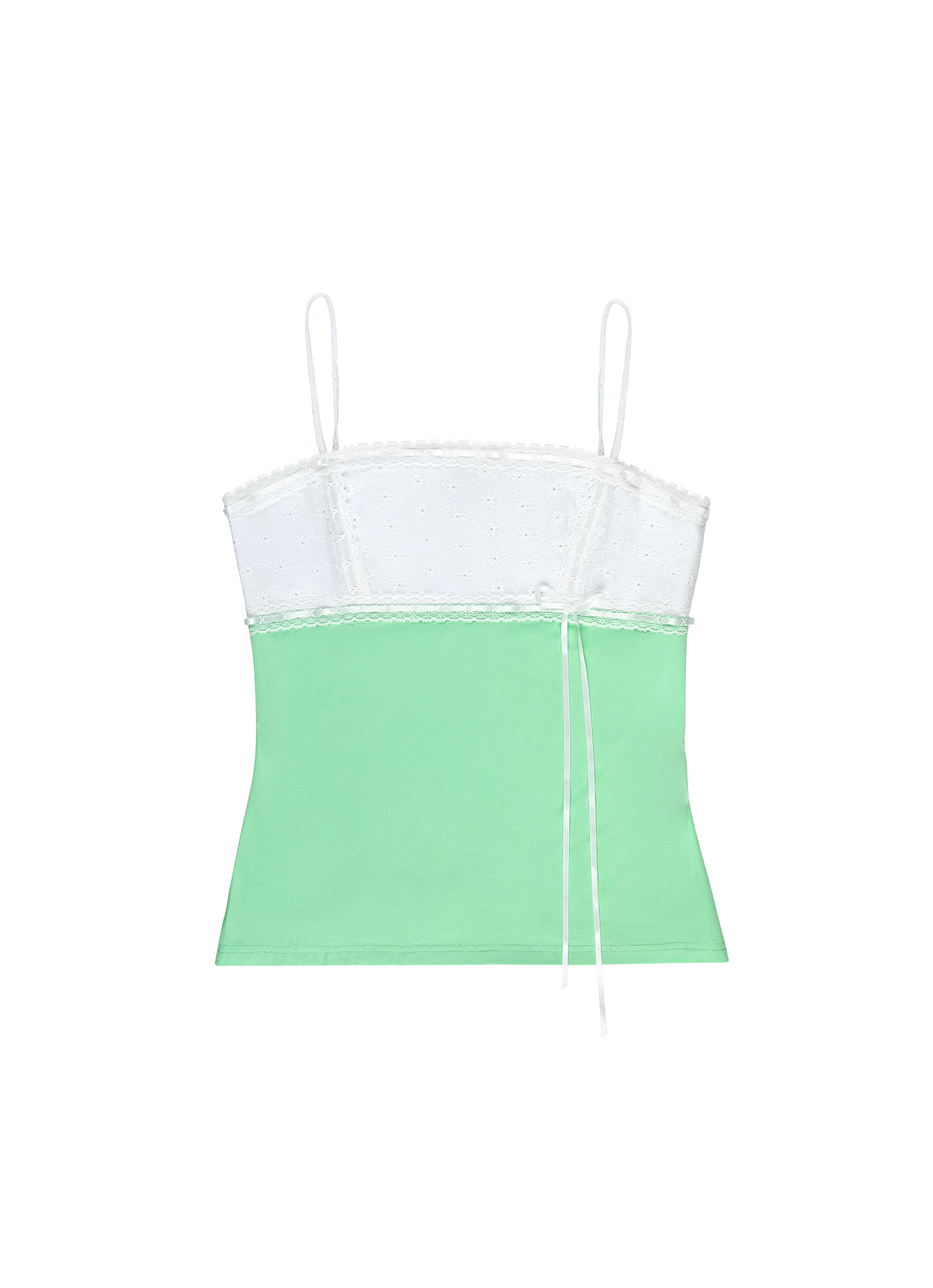 Victoria Top - Green/White