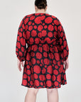WRAY - Swan Dress - Carnation Dot -