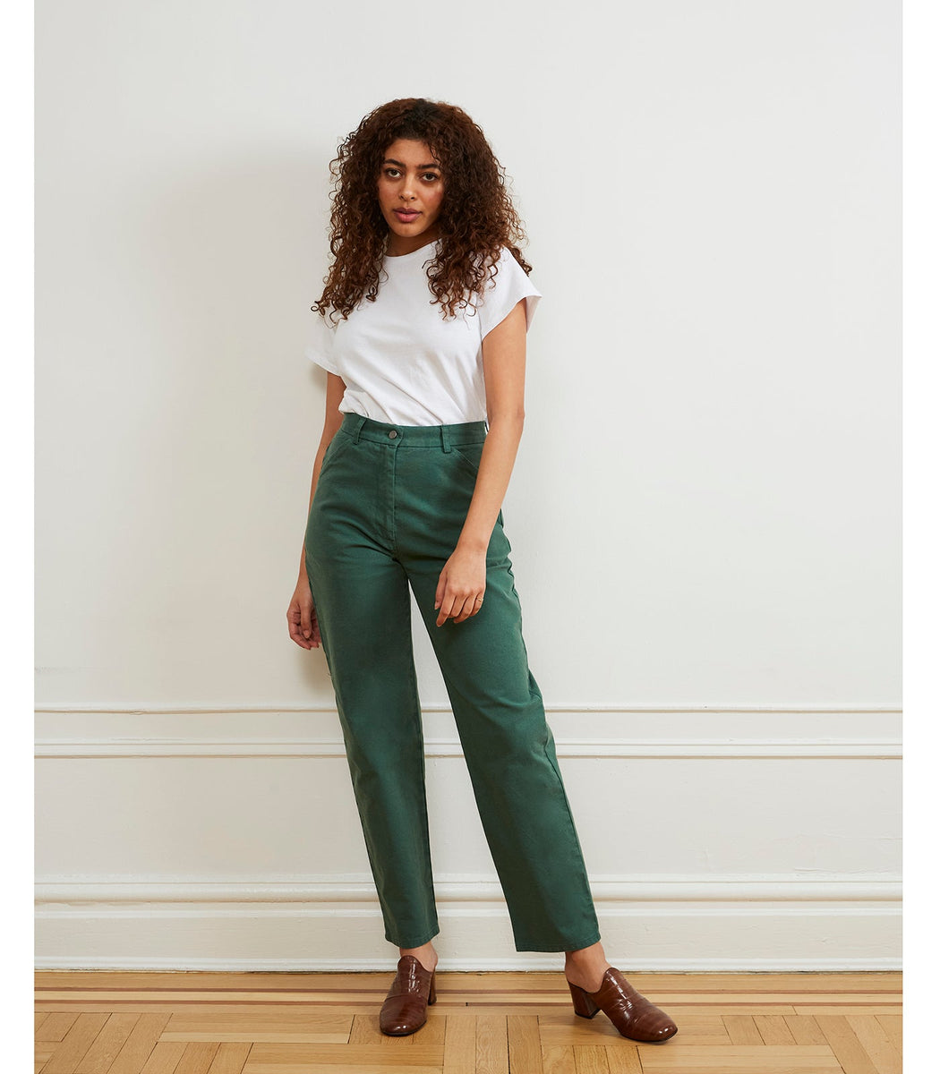 Agnes High Rise Painter Pants - Hunter – offe market
