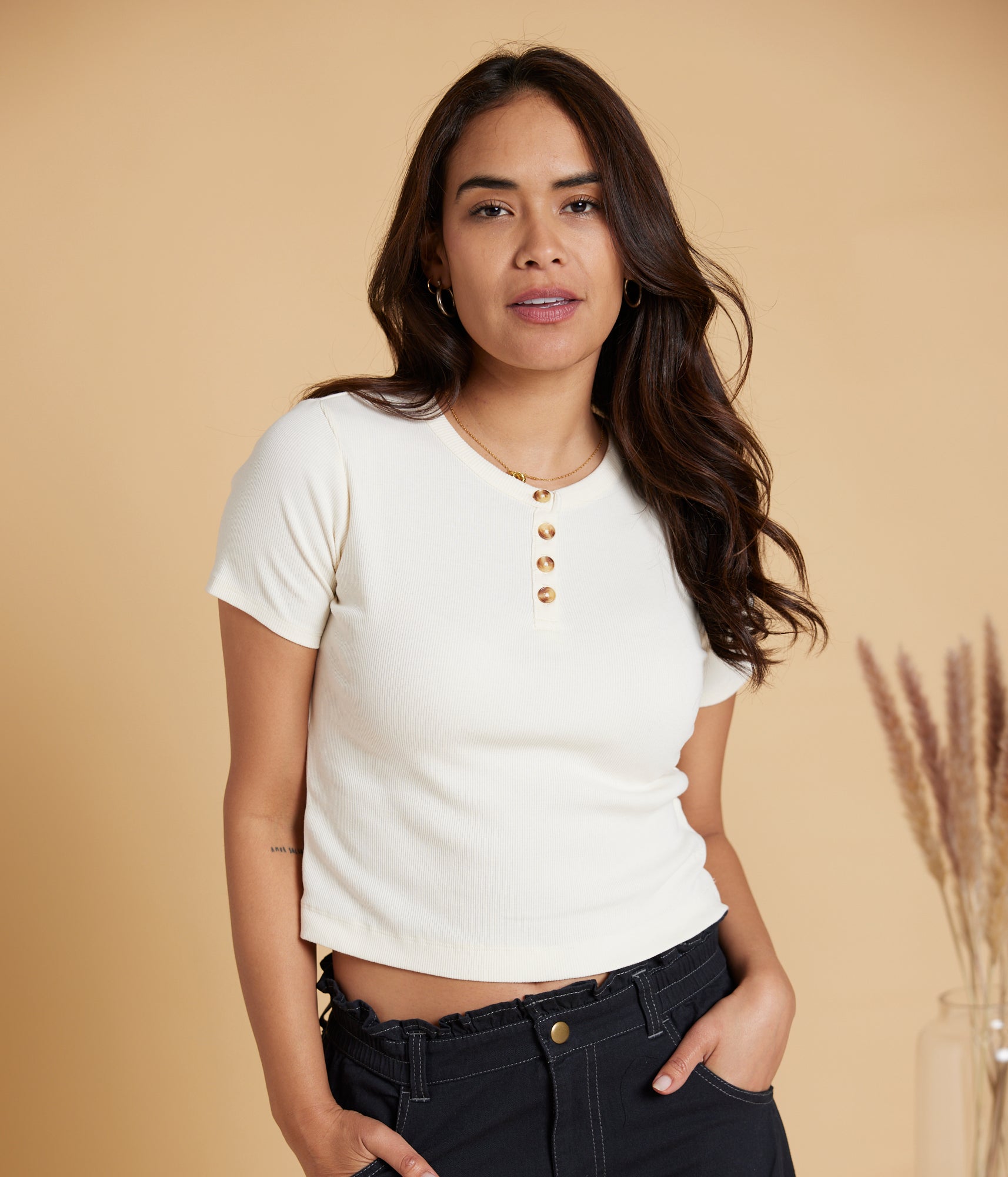 Known Supply - Yumi Top - Stone -