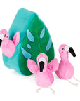 Zippy Paws - Zippy Burrow - Flamingos in Monstera -