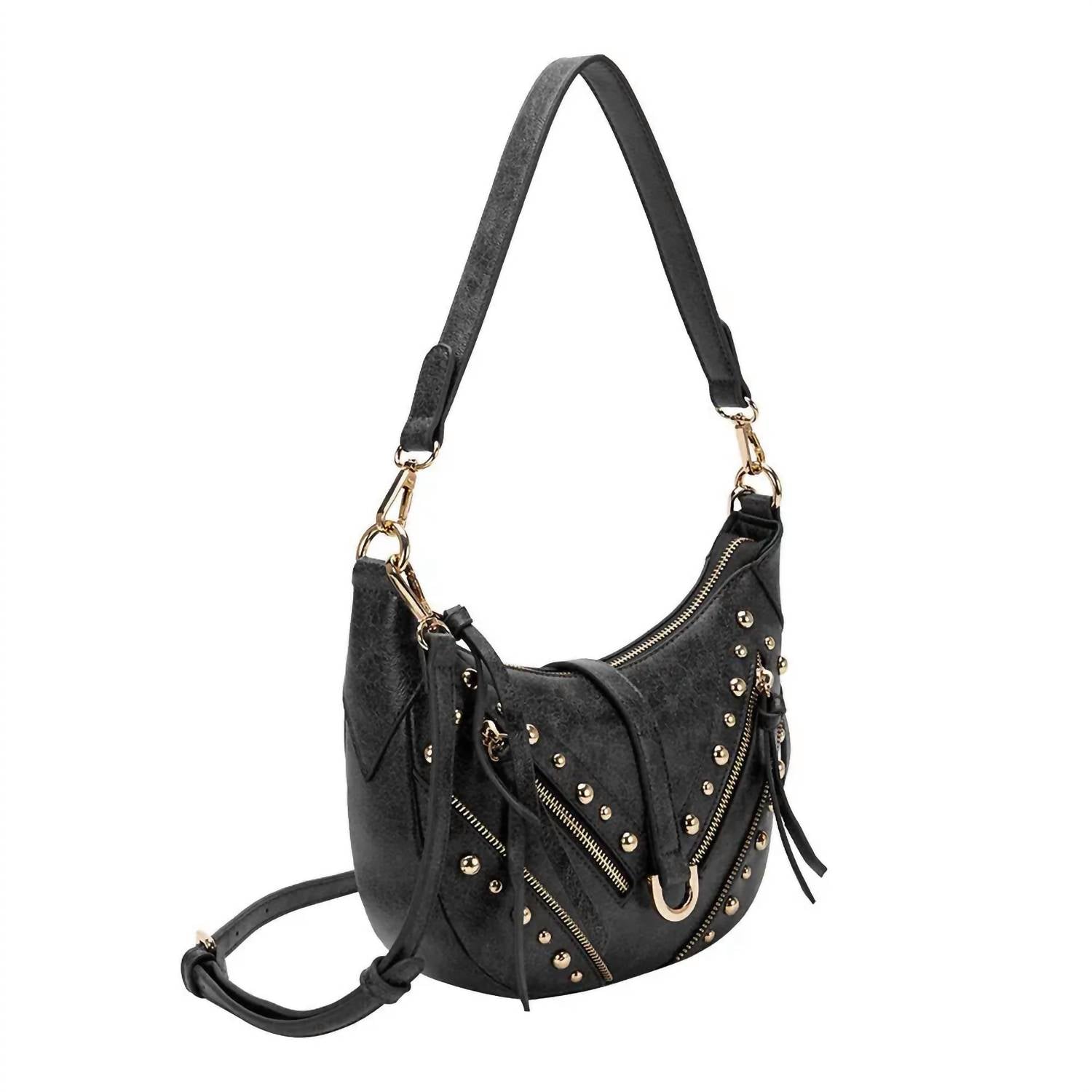Maeve Vegan Shoulder Bag - Black