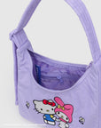 Baggu - Mini Nylon Shoulder Bag - Embroidered Hello Kitty & My Melody -