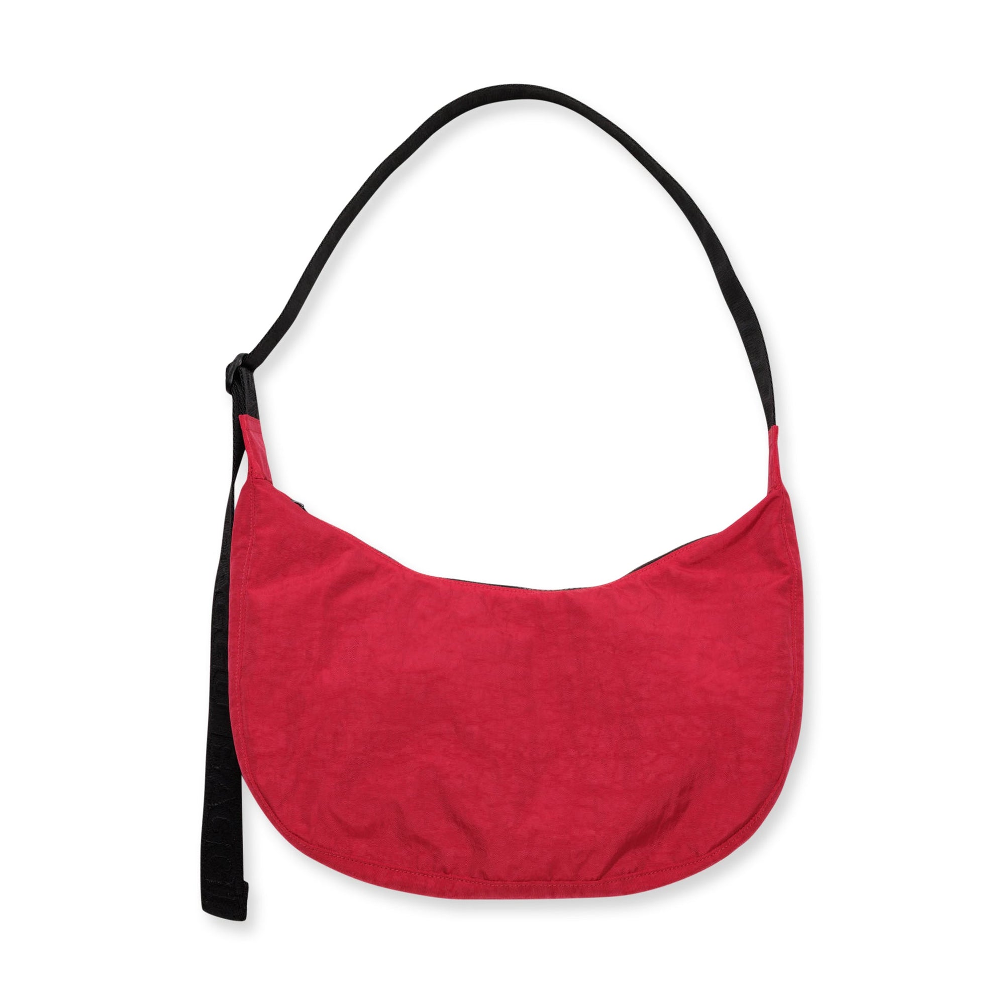 Medium Nylon Crescent Bag - Candy Apple