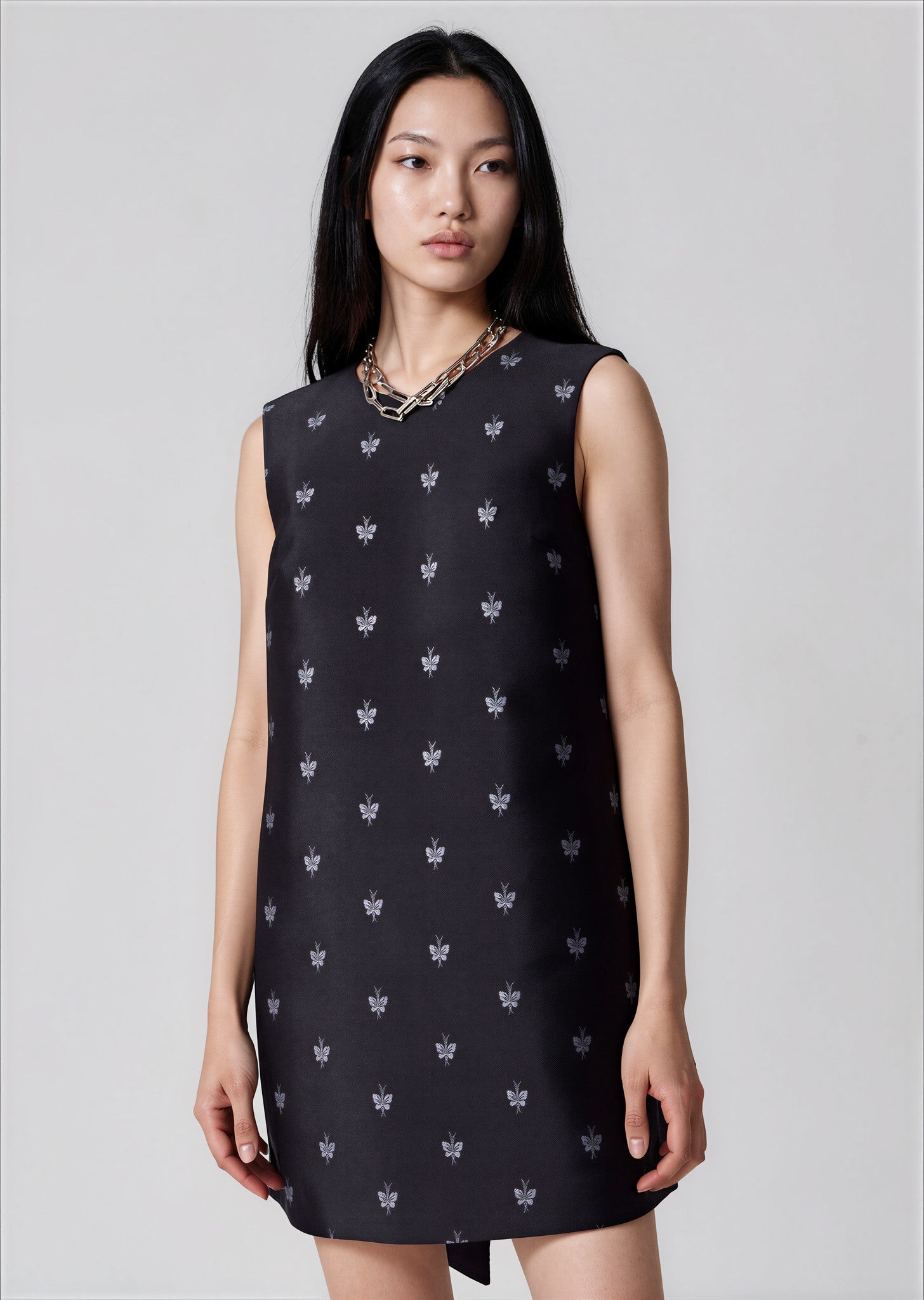 & Other Stories - Jacquard Mini Dress - Black - Women