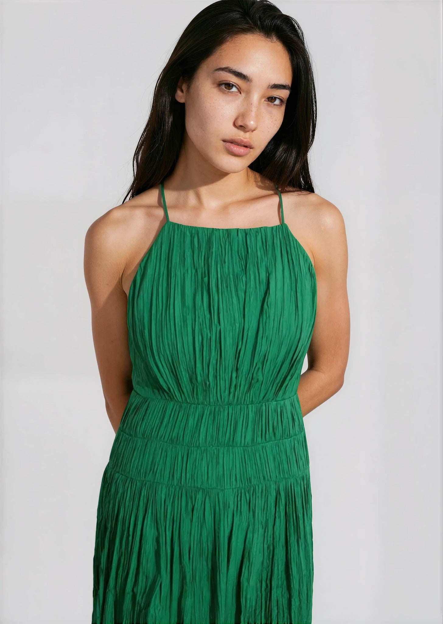 and other stories green dress & Other Stories & Other Stories Floral Embroidered Midi Dress 279.00
